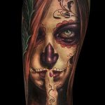 santa muerte tattoo16