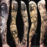 santa muerte tattoo20