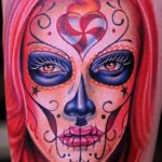 santa muerte tattoo38