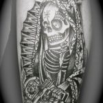 santa muerte tattoo46