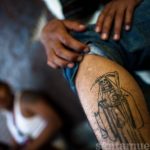 santa muerte tattoo58